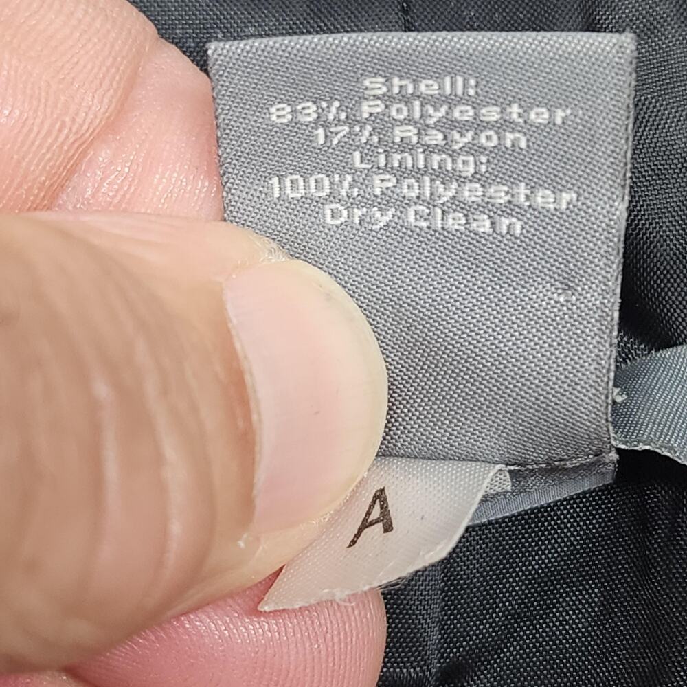 Ann Taylor Blazer Womens 4P Petite Gray Two Button Lined Career Work Jacket - Picture 4 of 9